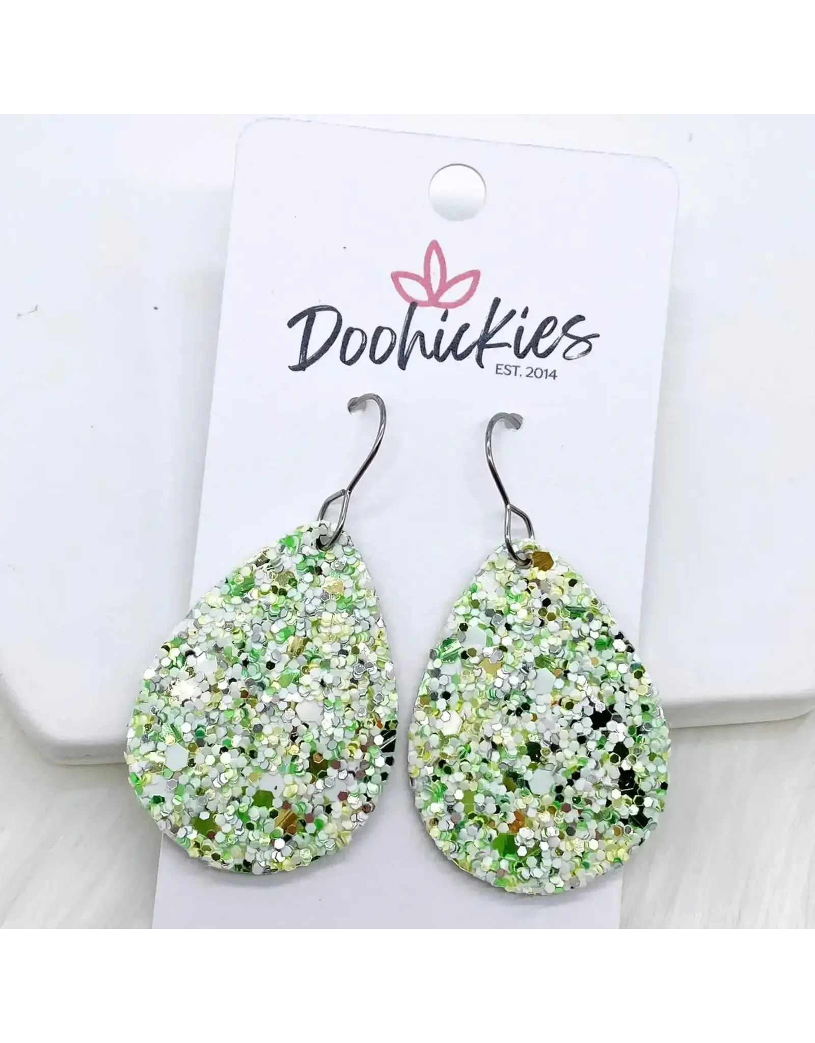 Doohickies/So. Charm Trade Shamrock Glitter Itty Bitty Earrings