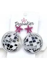 Doohickies/So. Charm Trade Disco Ball Acrylic Dangle Earrings
