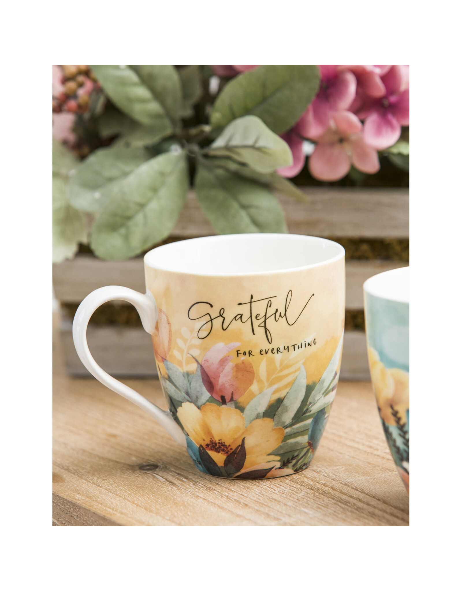 Evergreen Enterprises "Grateful" Ceramic Cup