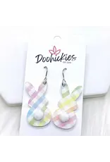 Doohickies/So. Charm Trade Acrylic Pastel Bunny Tails Earrings