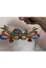 Ganz/Midwest*CBK Mardi Gras Mask Plastic Ornament 3A