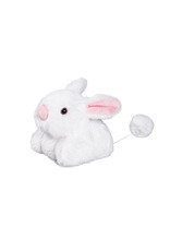Evergreen Enterprises 5" Plush White Bunny with Pull String Movement