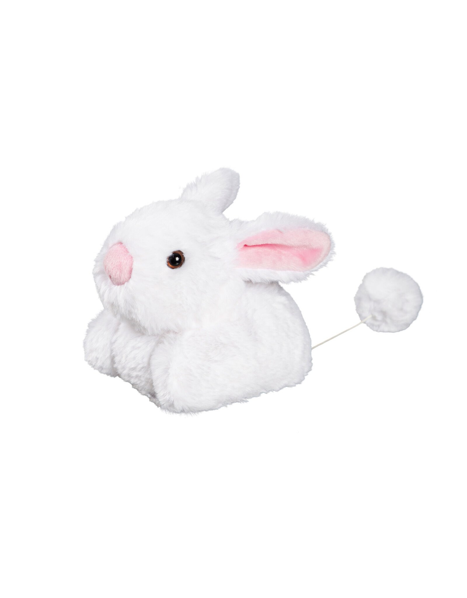 Evergreen Enterprises 5" Plush White Bunny with Pull String Movement