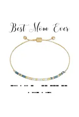 Dot And Dash Designs Best Mom Ever Bracelet