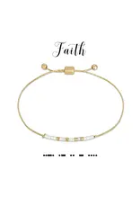 Dot And Dash Designs Faith Bracelet