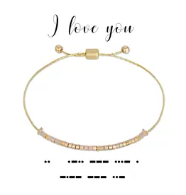 Dot And Dash Designs I Love You Bracelet