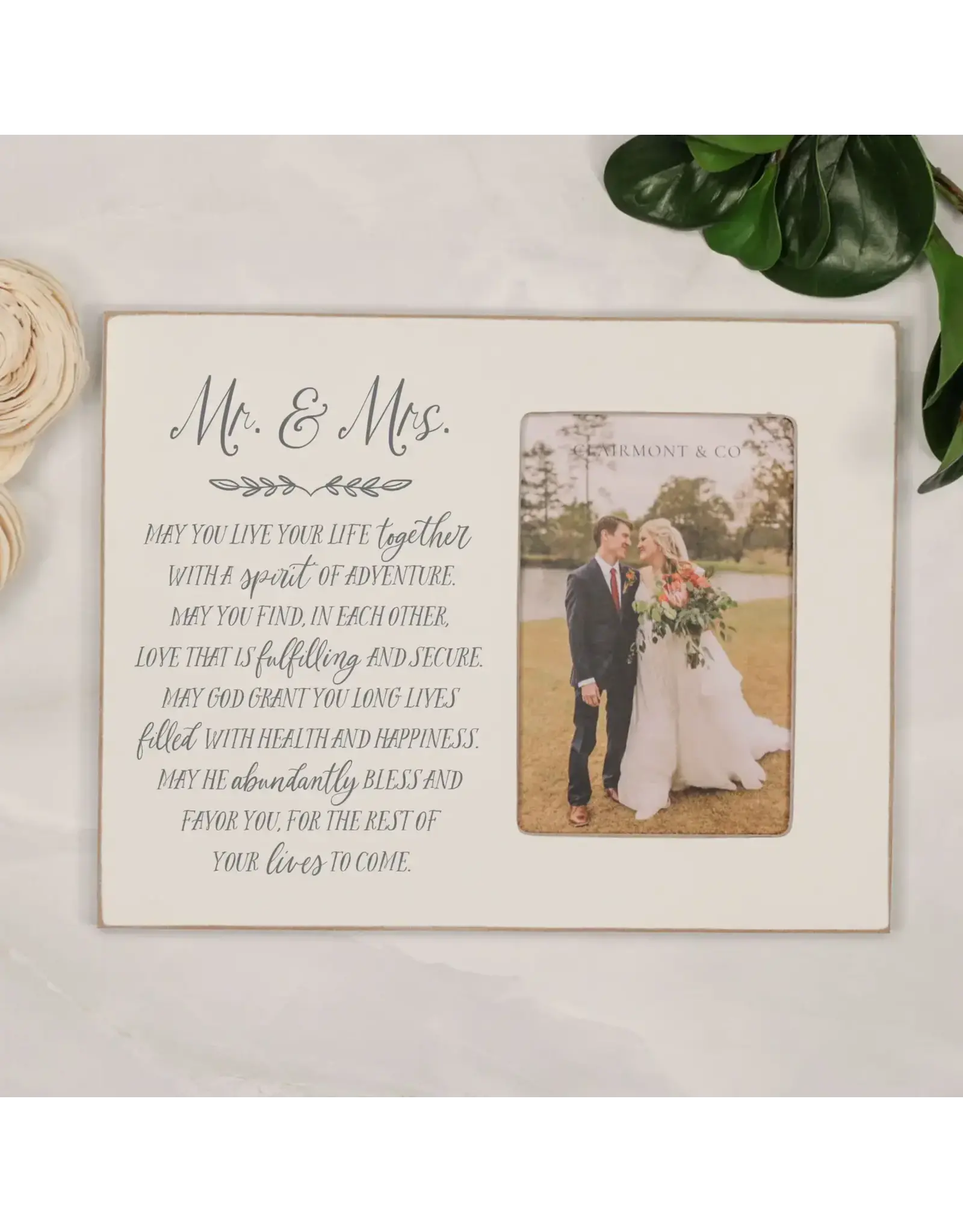 Clairmont And Co Lily Frame - Mr & Mrs (May your lives...)