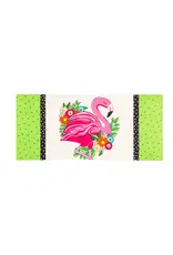 Evergreen Enterprises Floral Flamingo Welcome Sassafras Switch Mat