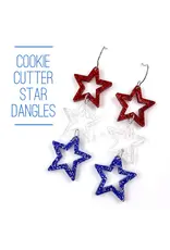 Doohickies/So. Charm Trade Cookie Cutter American Star Drops Earrings