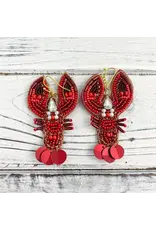SongLily/Faire Elegant Bead and Stone Crawfish Earrings