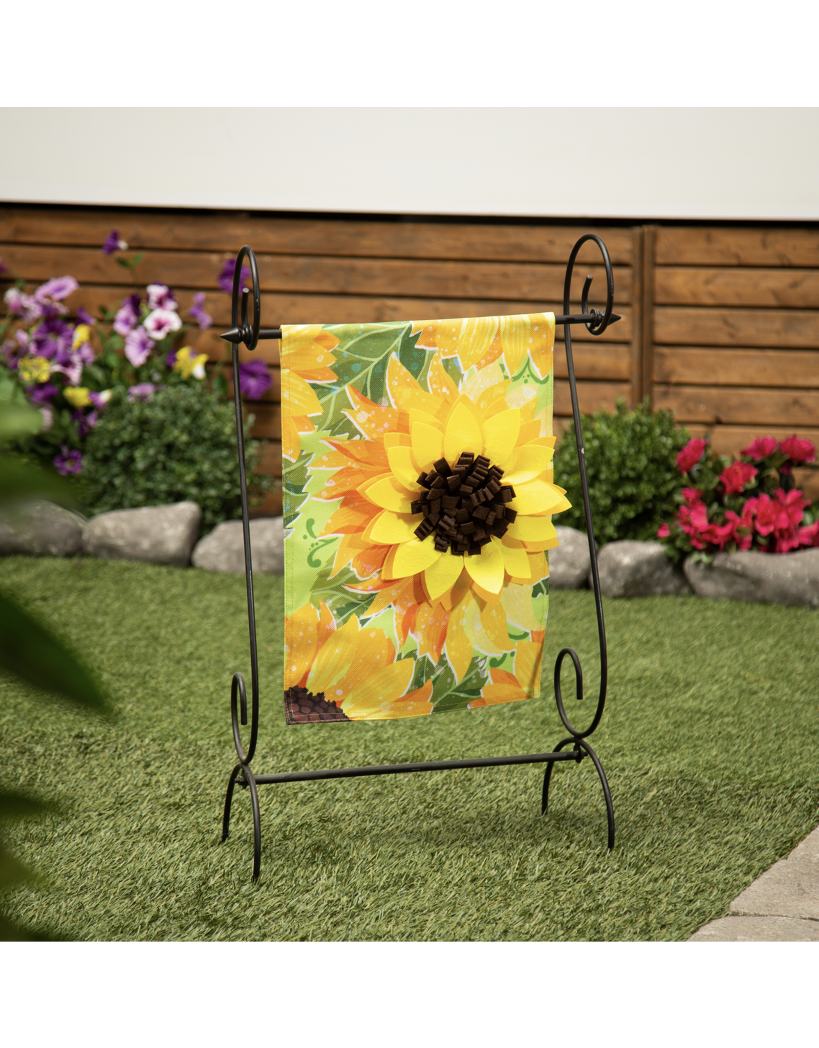 Evergreen Enterprises Sunflowers in the Garden Burlap Garden Flag