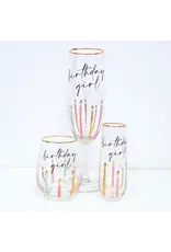 8 Oak Lane/Faire Birthday Girl Oversized Champagne Glass 8 Oak Lane/Faire Birthday Girl Oversized Champagne Glass