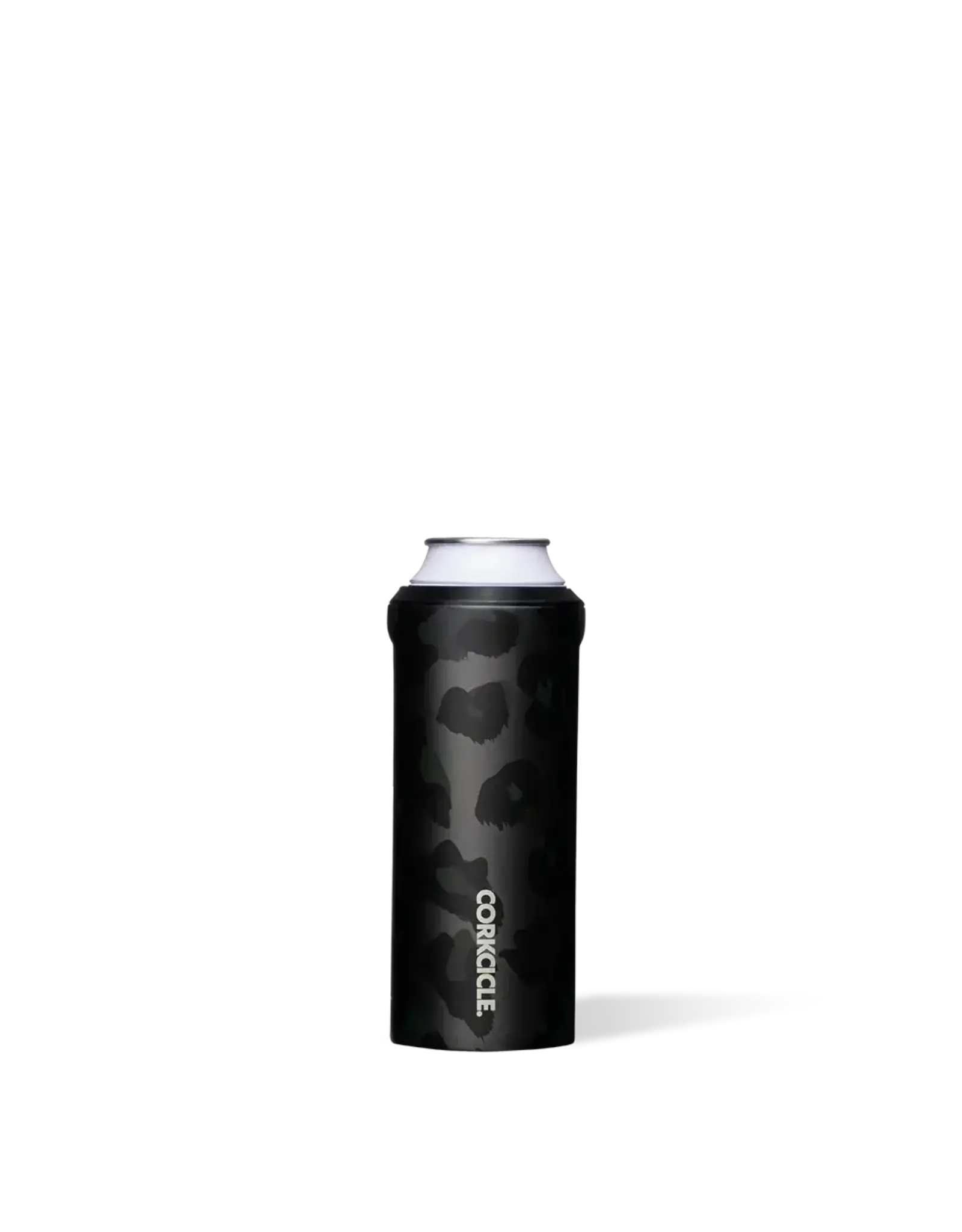 Corkcicle Slim Can Cooler - Night Leopard
