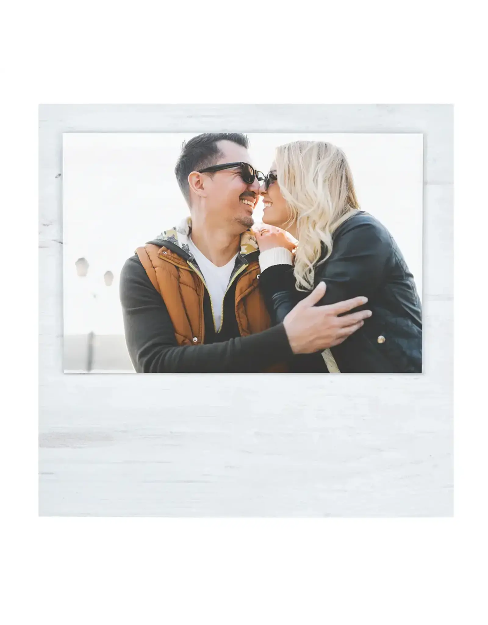 P. Graham Dunn/Faire White Faux Wood Photo Frame