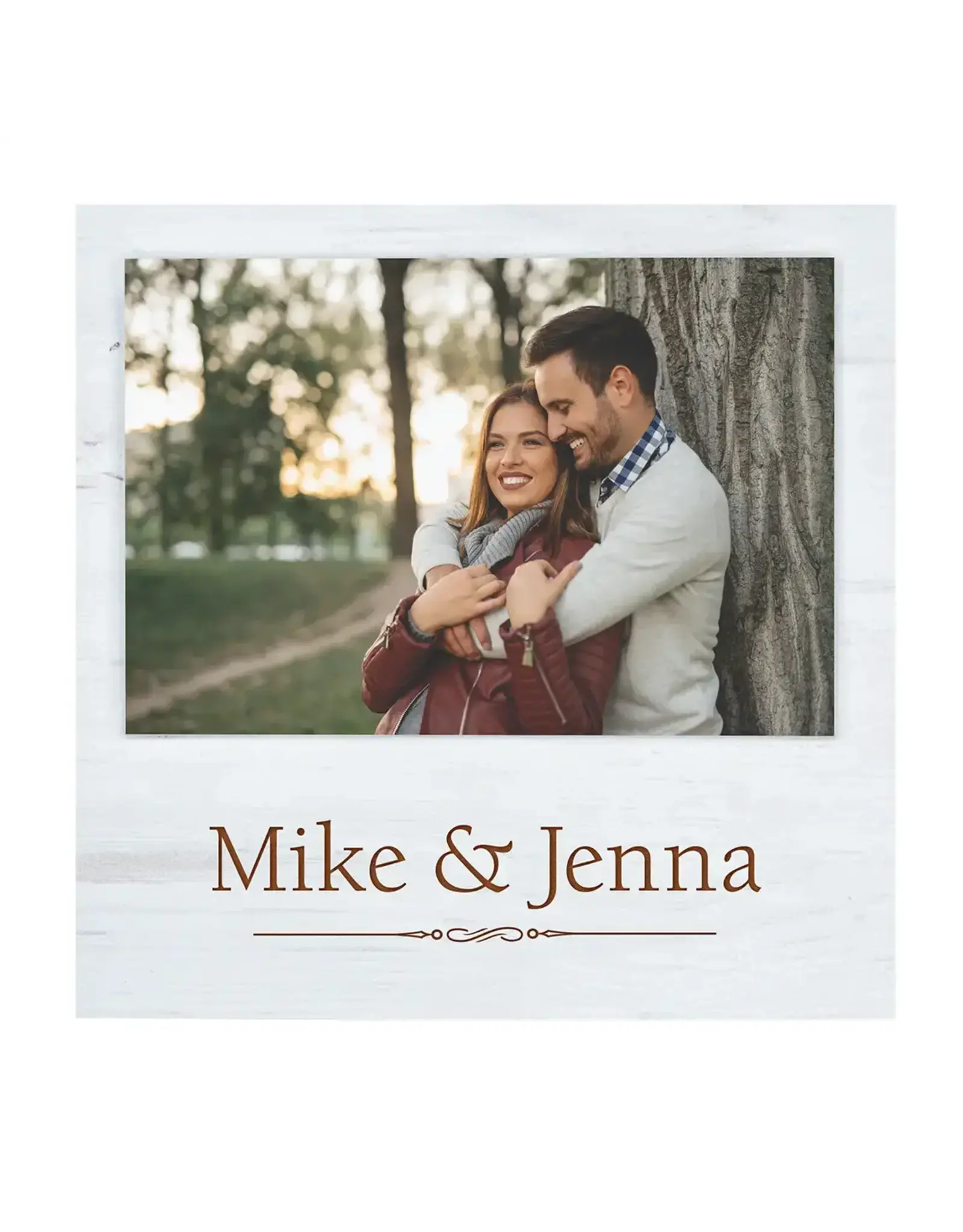 P. Graham Dunn/Faire White Faux Wood Photo Frame