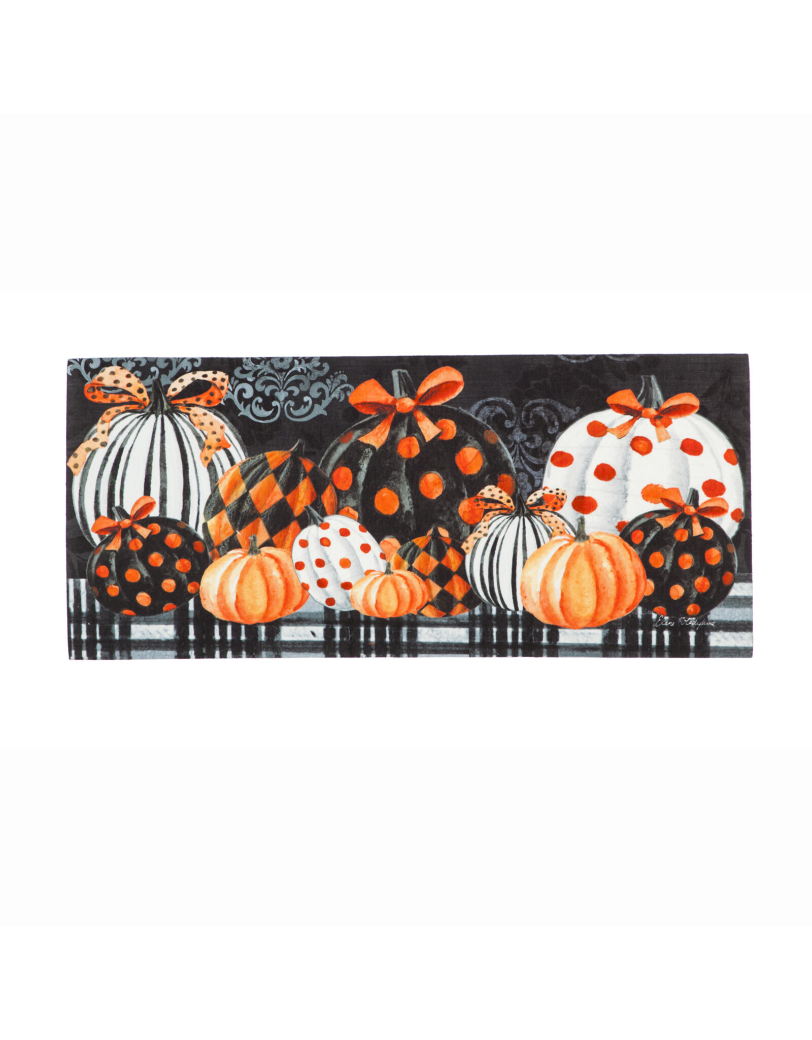 Evergreen Enterprises Elegant Patterned Pumpkins Sassafras Switch Mat