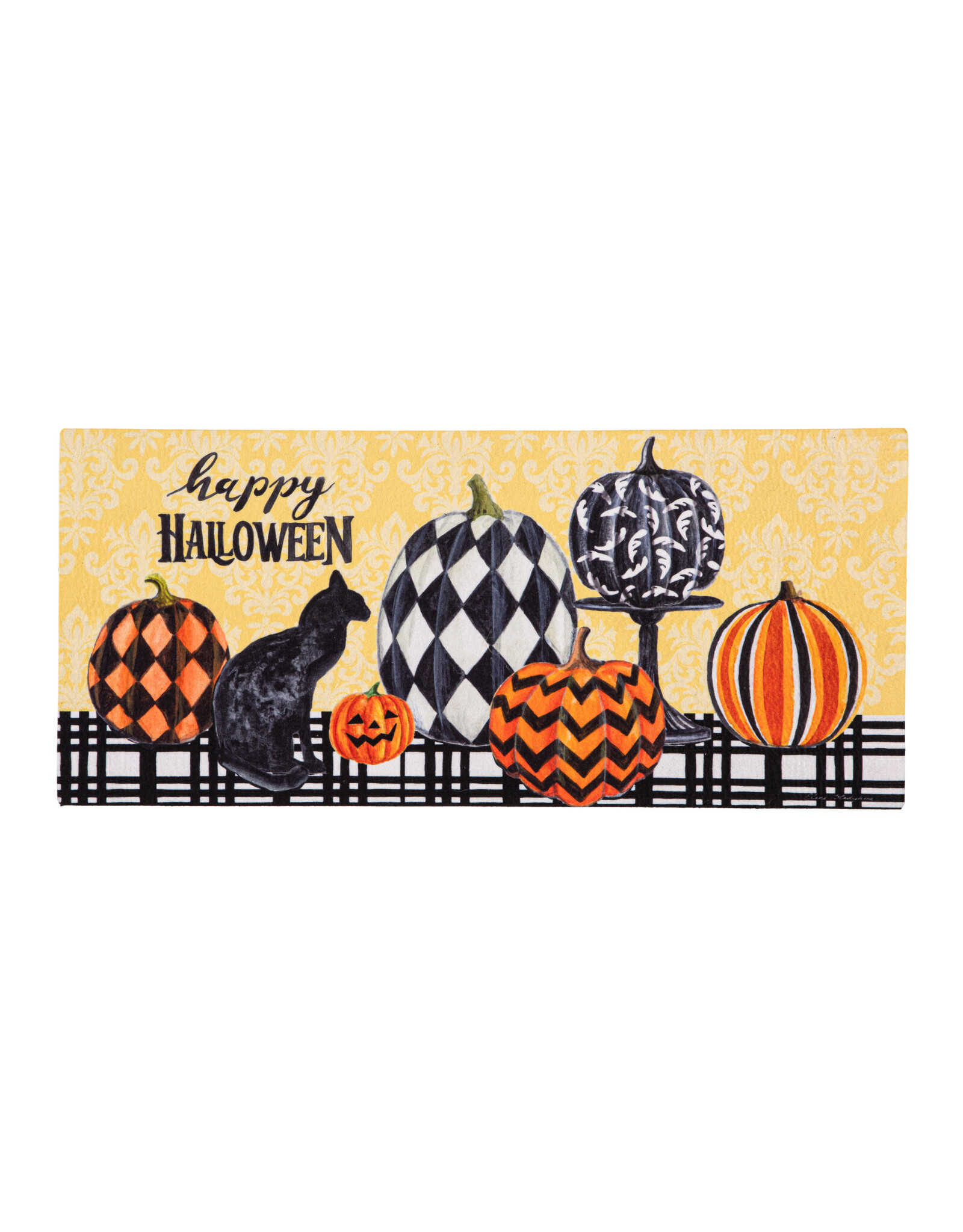 Evergreen Enterprises Happy Halloween Black Cat Sassafras Switch Mat