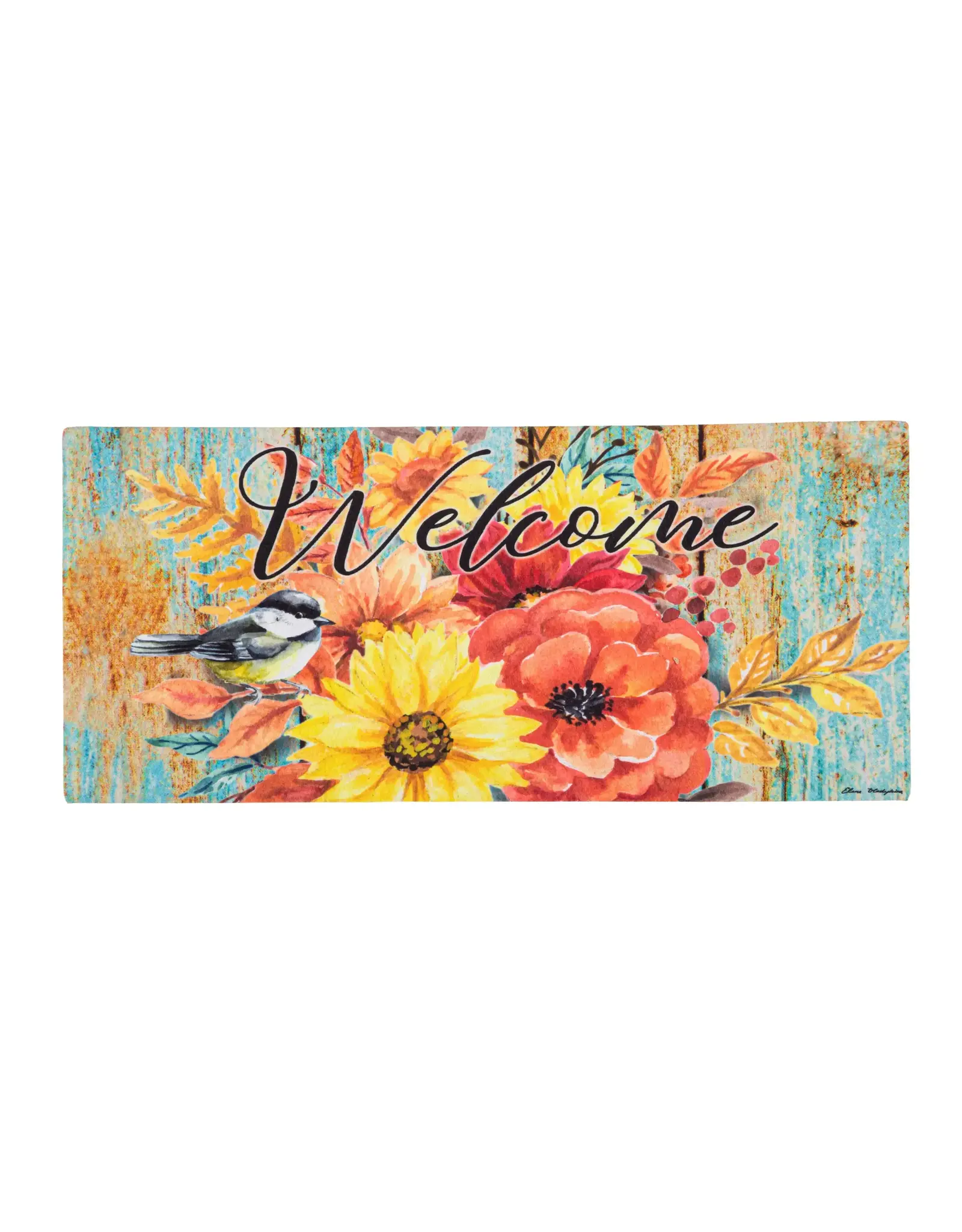 Evergreen Enterprises Fall Welcome Boots Sassafras Switch Mat