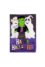 Evergreen Enterprises Happy Halloween Trio Applique Garden Flag