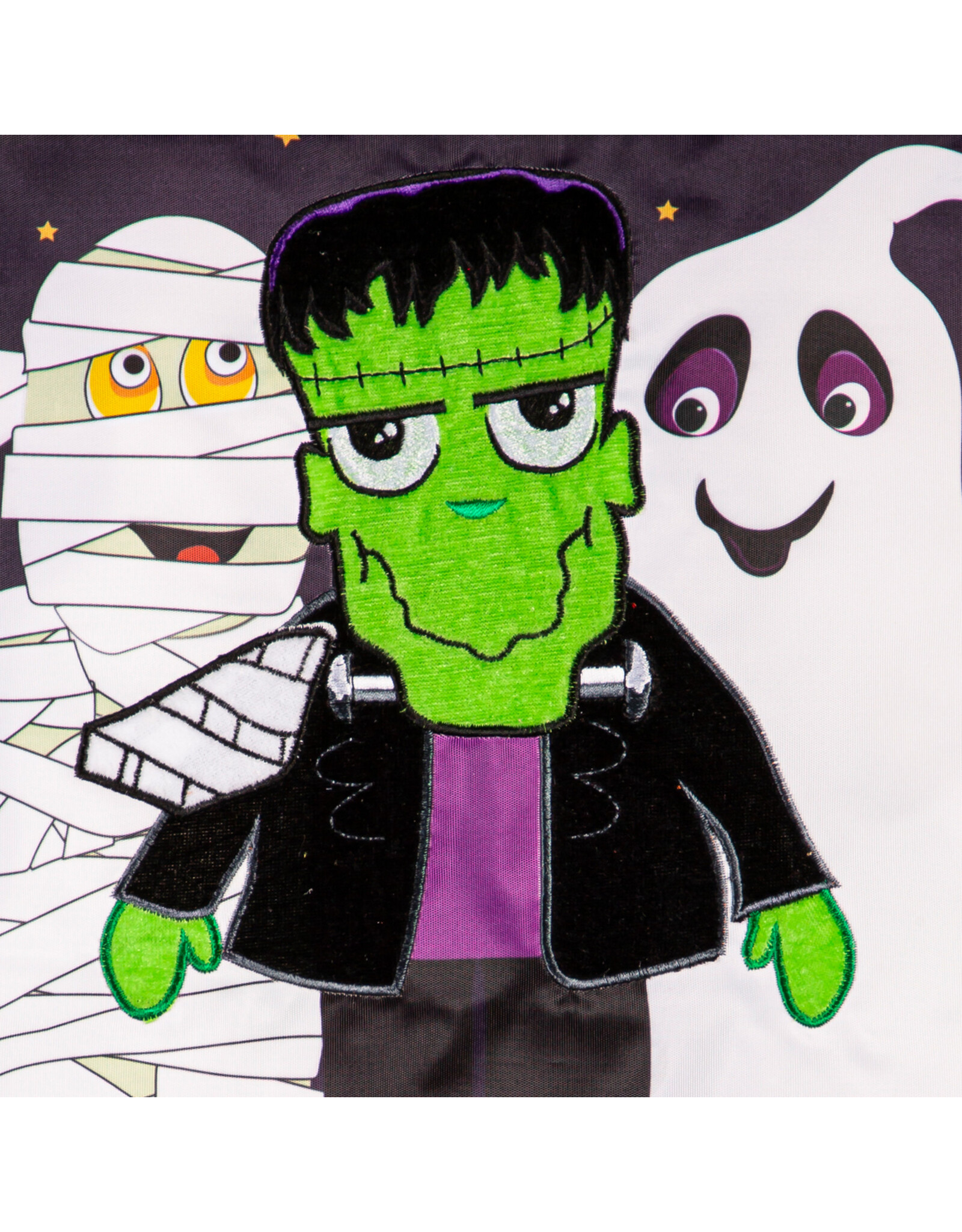 Evergreen Enterprises Happy Halloween Trio Applique Garden Flag