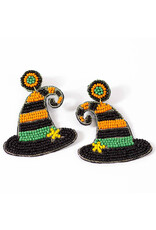 The Royal Standard Salem Witch Hat Beaded Earrings