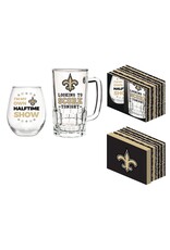 Evergreen Enterprises New Orleans Saints, Stemless 17OZ Wine & Beer 16 OZ Gift Set Evergreen Enterprises New Orleans Saints, Stemless 17OZ Wine & Beer 16 OZ Gift Set
