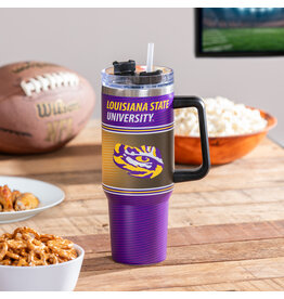 Evergreen Enterprises 40oz Stainless Steel Canyon Cup w/ Straw, Louisiana State University
