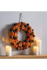 Evergreen Enterprises Paper Rope Pinecone Pumpkin Wreath Evergreen Enterprises Paper Rope Pinecone Pumpkin Wreath