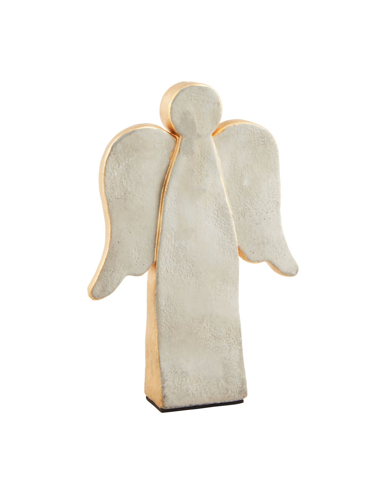Mud Pie Small Concrete Gold Angel Sitter