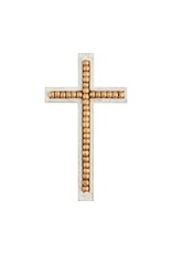 Mud Pie Large Gold Beaded Cross Sitter