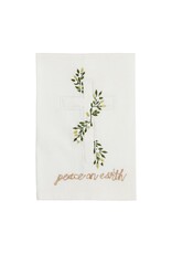 Mud Pie Cross Christmas Applique Towel