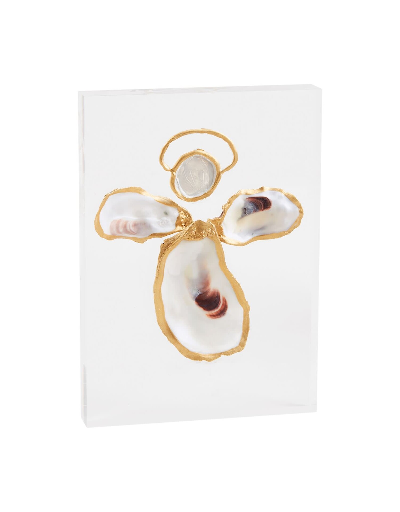 Mud Pie Angel Acrylic Oyster Plaque