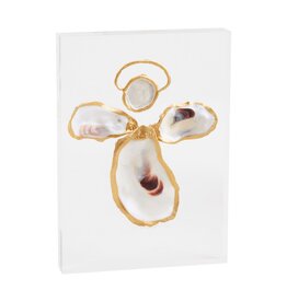 Mud Pie Angel Acrylic Oyster Plaque