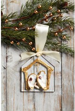 Mud Pie Oyster Nativity Ornament