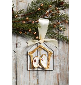 Mud Pie Oyster Nativity Ornament