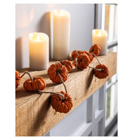 Evergreen Enterprises Paper Rope Pumpkin Garland, Orange