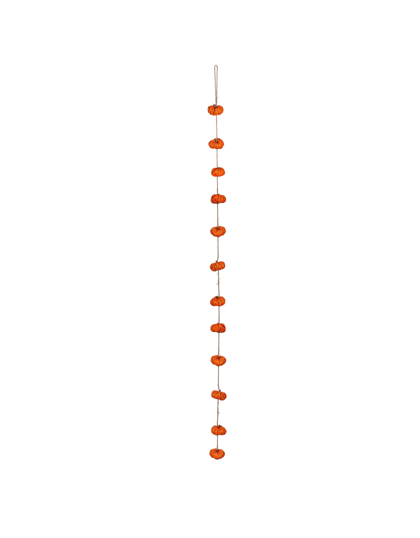 Evergreen Enterprises Paper Rope Pumpkin Garland, Orange