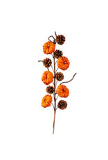 Evergreen Enterprises Orange Paper Pumpkins Stem, Set of 2