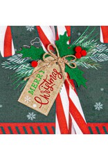 Evergreen Enterprises Candy Cane Burlap Garden Flag