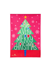 Evergreen Enterprises Have a Merry Christmas Burlap Garden Flag