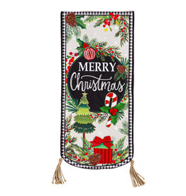 Evergreen Enterprises Traditional Merry Christmas Everlasting Impressions Textile Décor