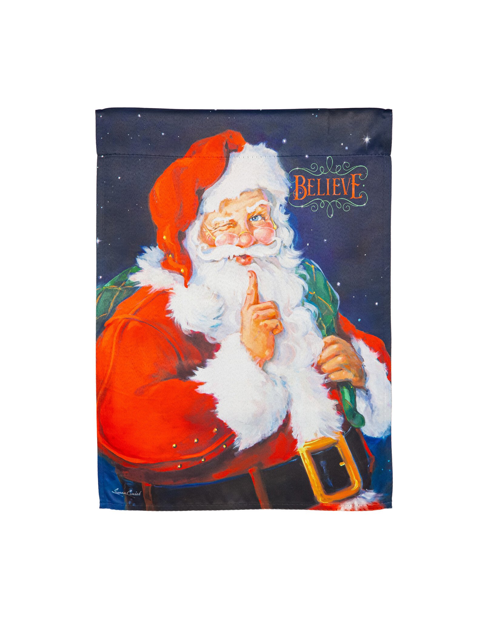Evergreen Enterprises Believe Suede Garden Flag
