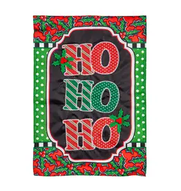 Evergreen Enterprises Ho Ho Ho Applique House Flag
