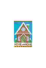 Evergreen Enterprises Gingerbread Home Sweet Home Applique Garden Flag