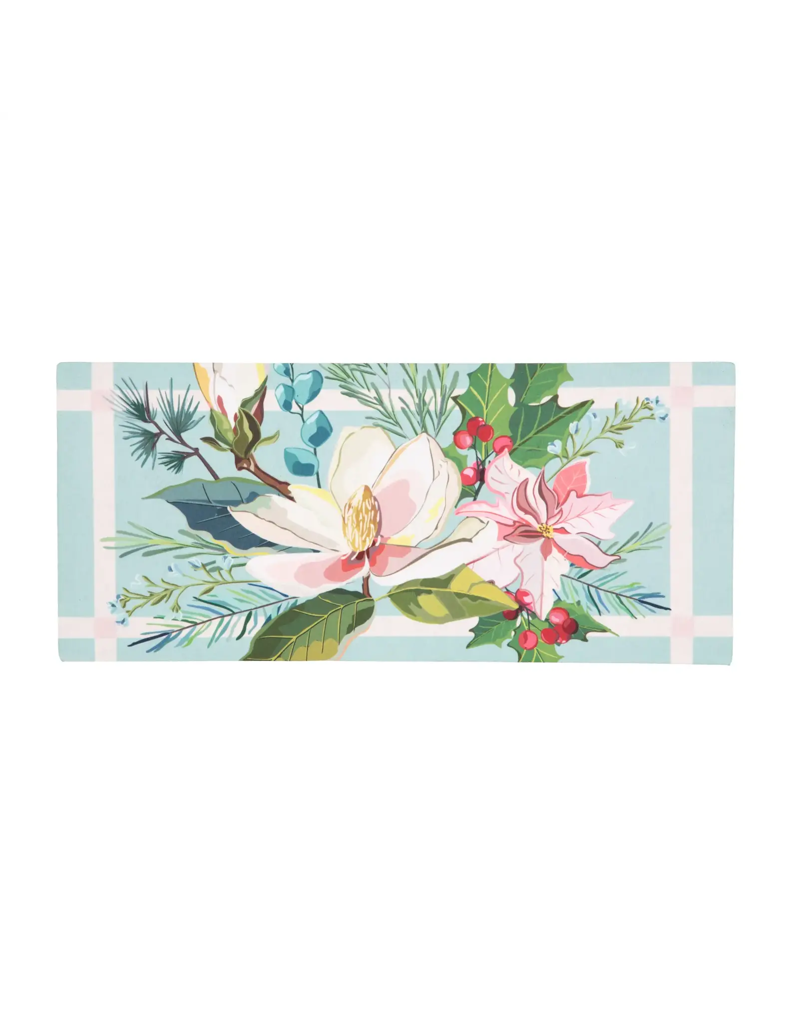 Evergreen Enterprises Merry Christmas Floral Sassafras Switch Mat