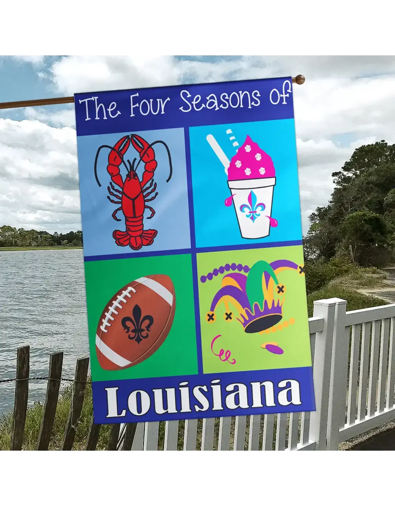 Magnolia Garden Flag Company Four Seasons of Louisiana House Flag