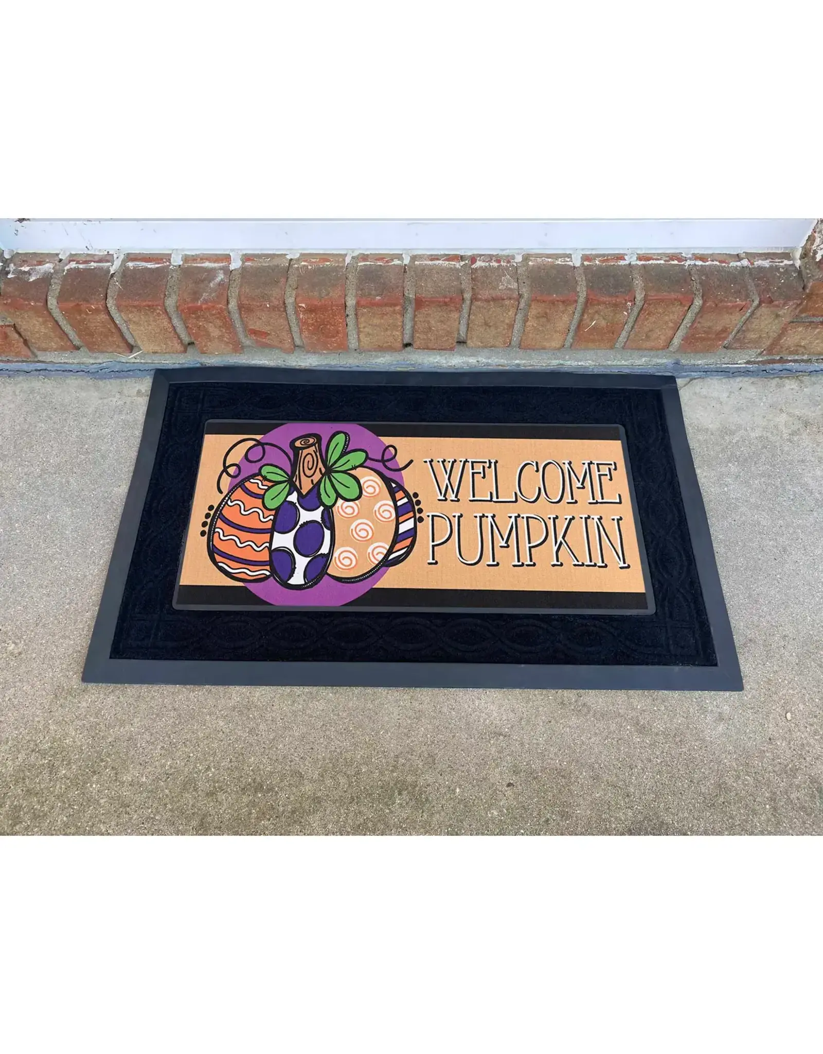 Magnolia Garden Flag Company Welcome Pumpkin Mat Insert