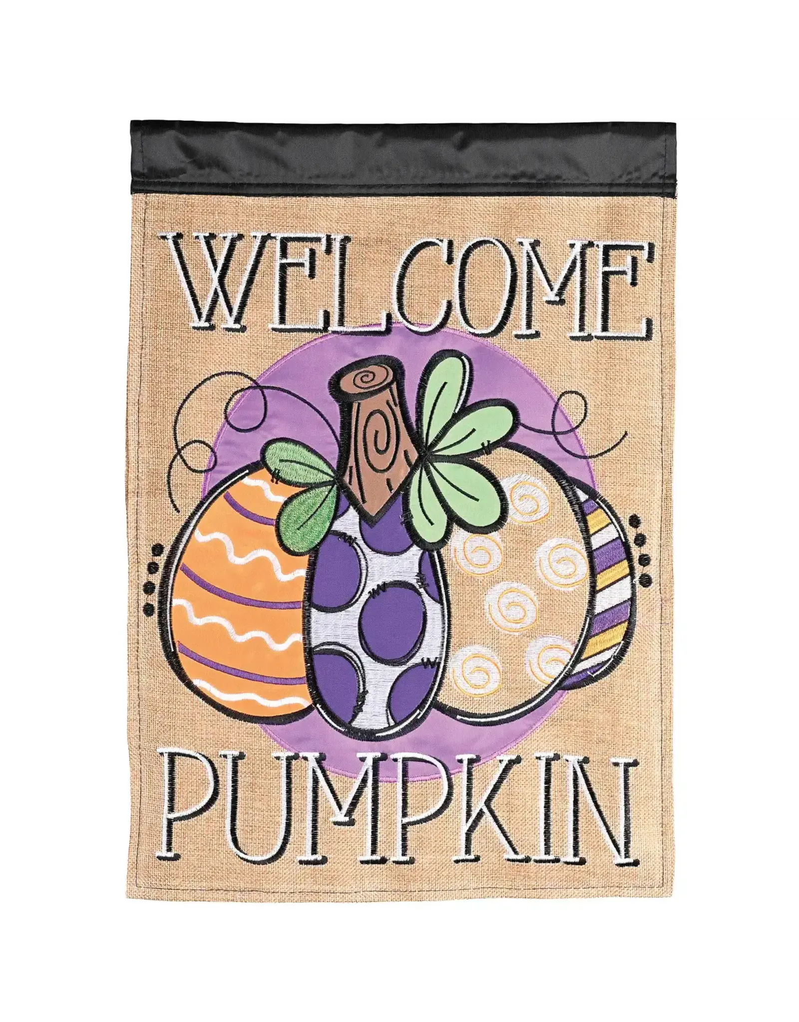 Magnolia Garden Flag Company Welcome Pumpkin Garden Flag