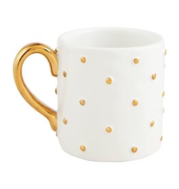 Mud Pie All Over Dots Ceramic Mug