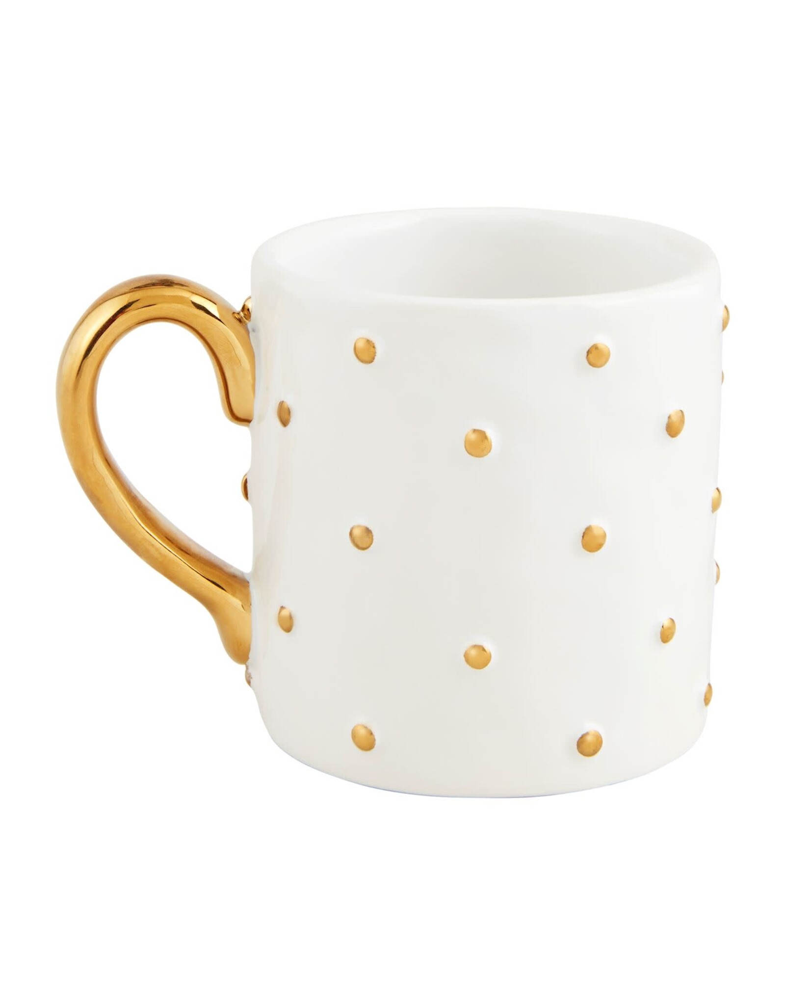 Mud Pie All Over Dots Ceramic Mug